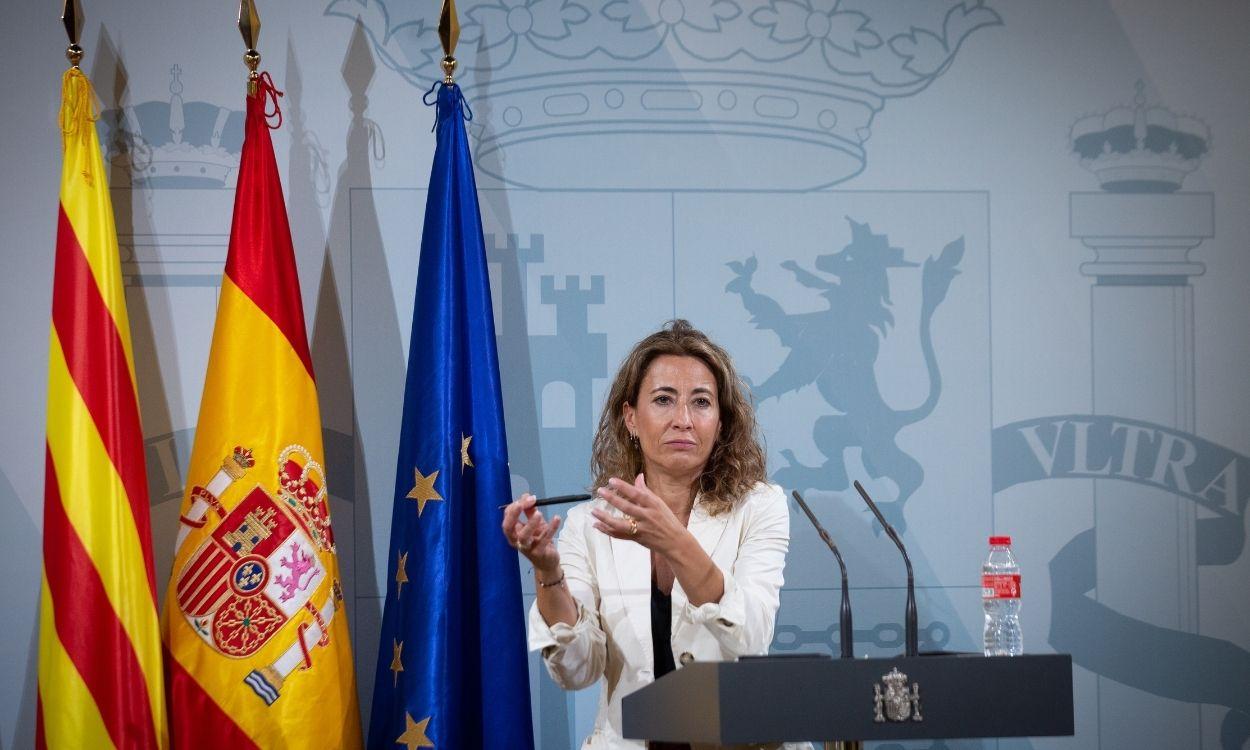 La ministra de Transportes, Movilidad y Agenda Urbana, Raquel Sánchez