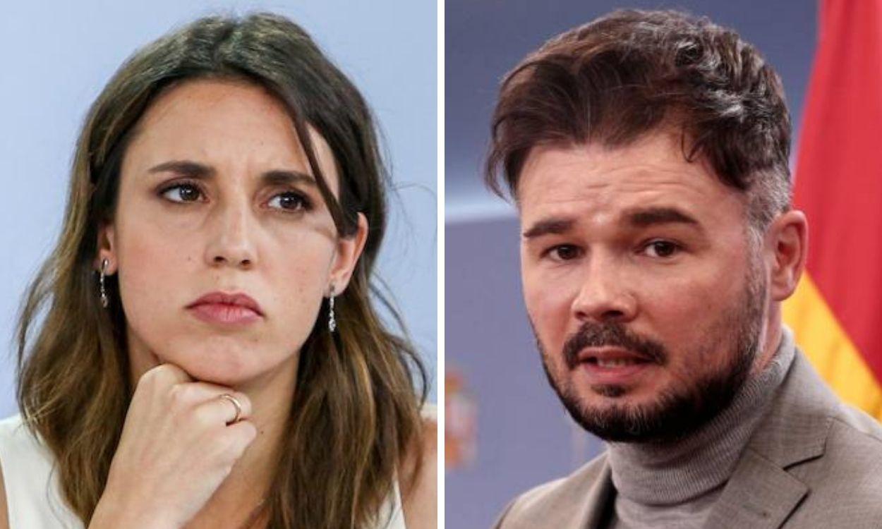 Irene Montero y Gabriel Rufián