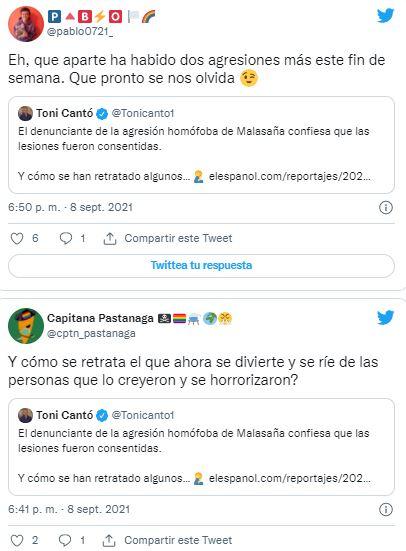 Tuiteros responden al comentario de Toni Cantó en Twitter