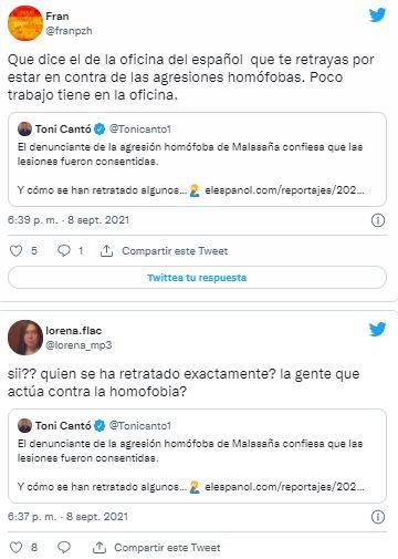 Respuestas al polémico tuit de Toni Cantói Respuestas al polémico tuit de Toni Cantói