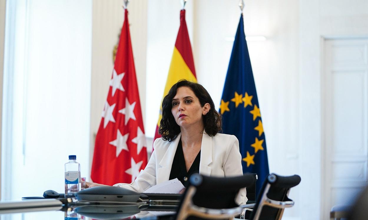Isabel Díaz Ayuso, presidenta de la Comunidad de Madrid, tiene más presencia internacional que Casado. EP