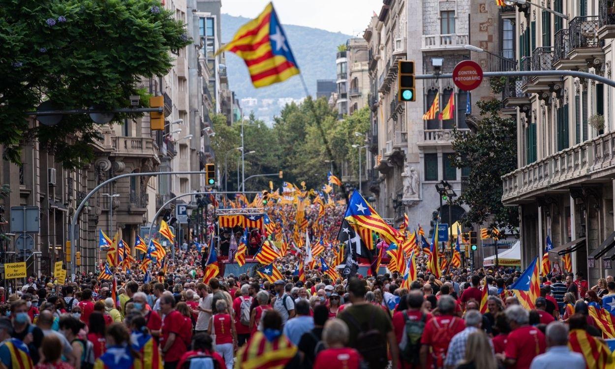 Manifestación de la Diada en Barcelona convocada por la ANC