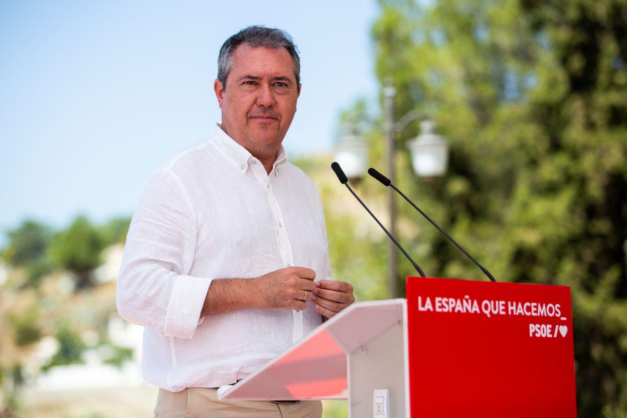 El alcalde de Sevilla y secretario general del PSOE A, Juan Espadas. ÁLEX CÁMARA EP