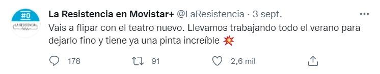 Promoción de la vuelta de 'La Resistencia'   Twitter 2