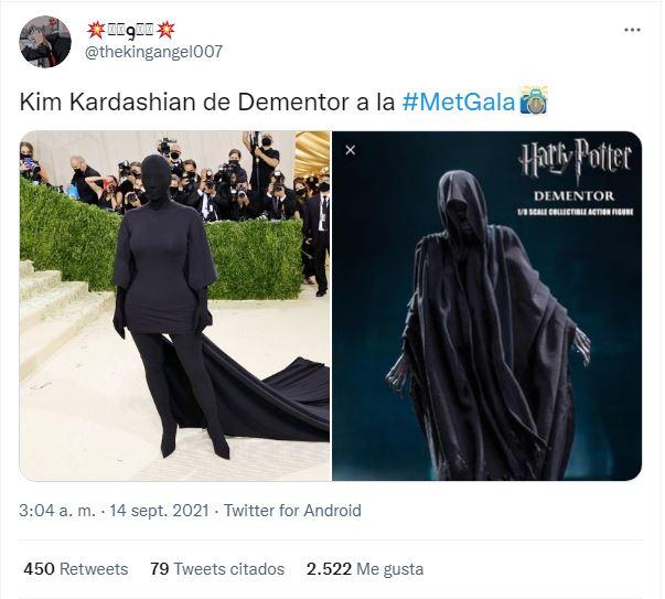Críticas al vestido de Kim Kardashian
