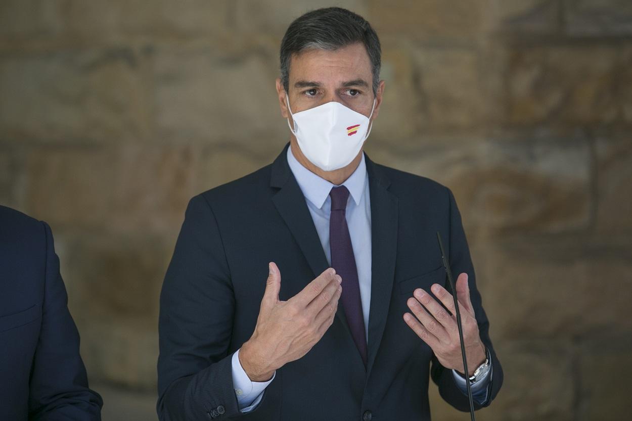 El presidente del Gobierno, Pedro Sánchez, en un acto anterior. Europa Press