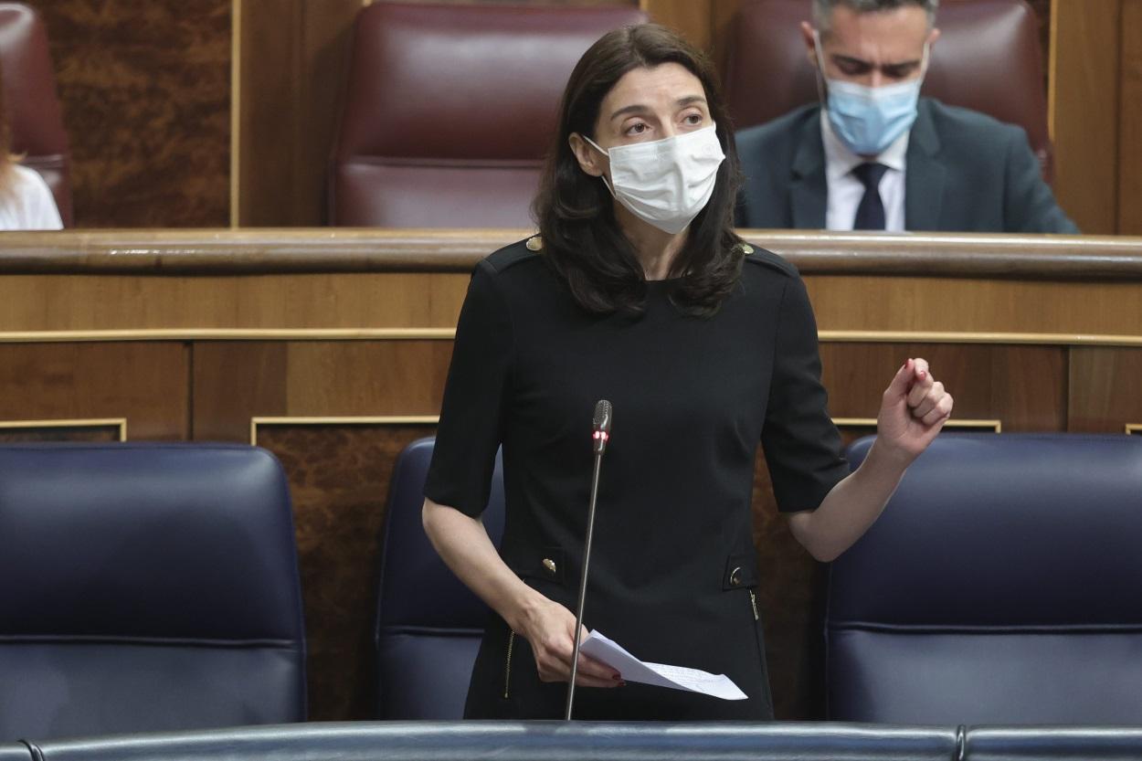 La ministra de Justicia, Pilar Llop, interviene en una sesión de control al Gobierno en el Congreso de los Diputados