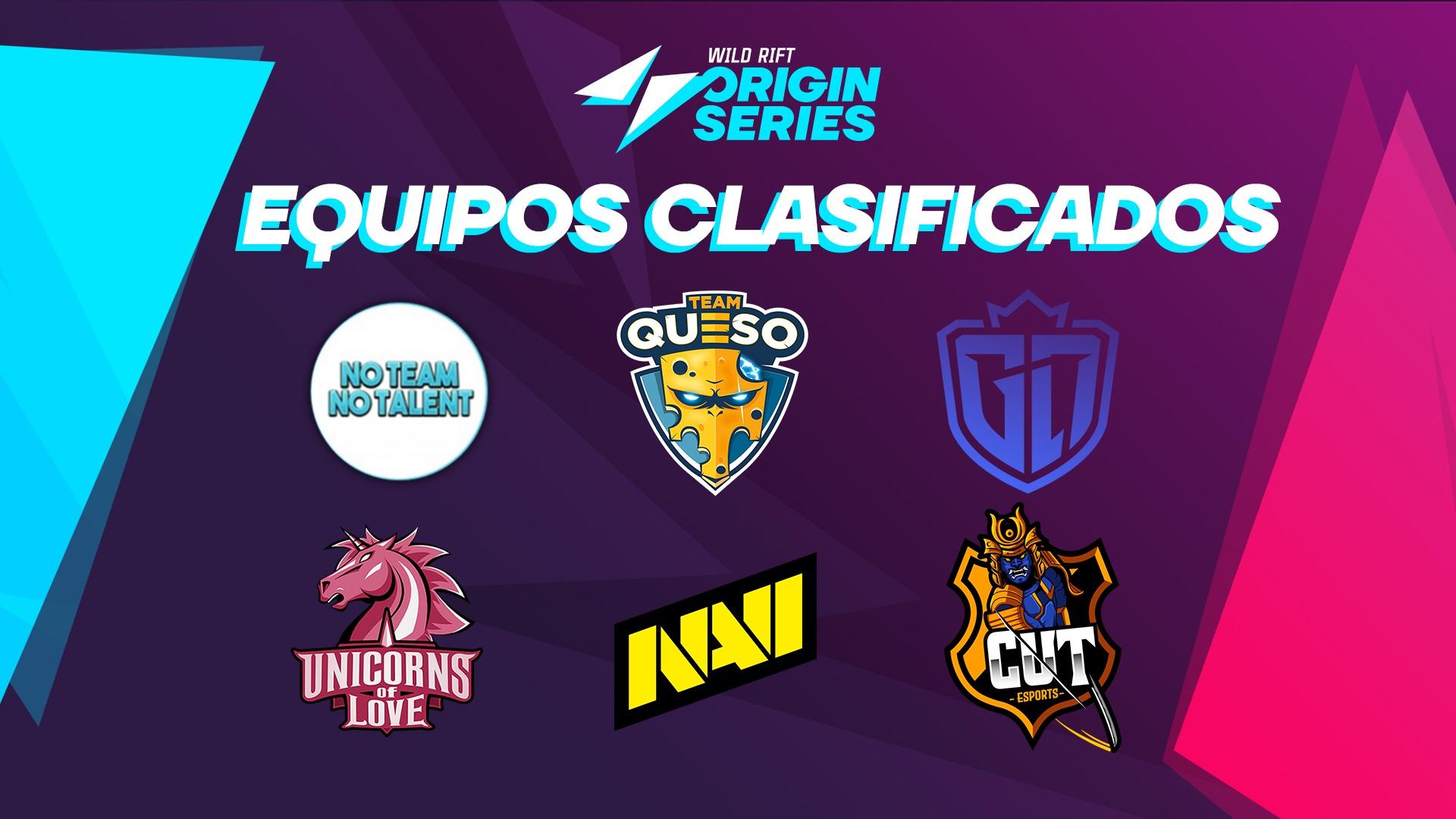 Equipos clasificados para la Origin Series de Wild Rift