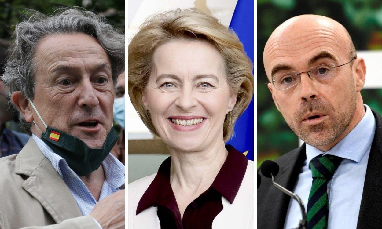 Hermann Tertsch, Ursula von der Leyen y Jorge Buxadé