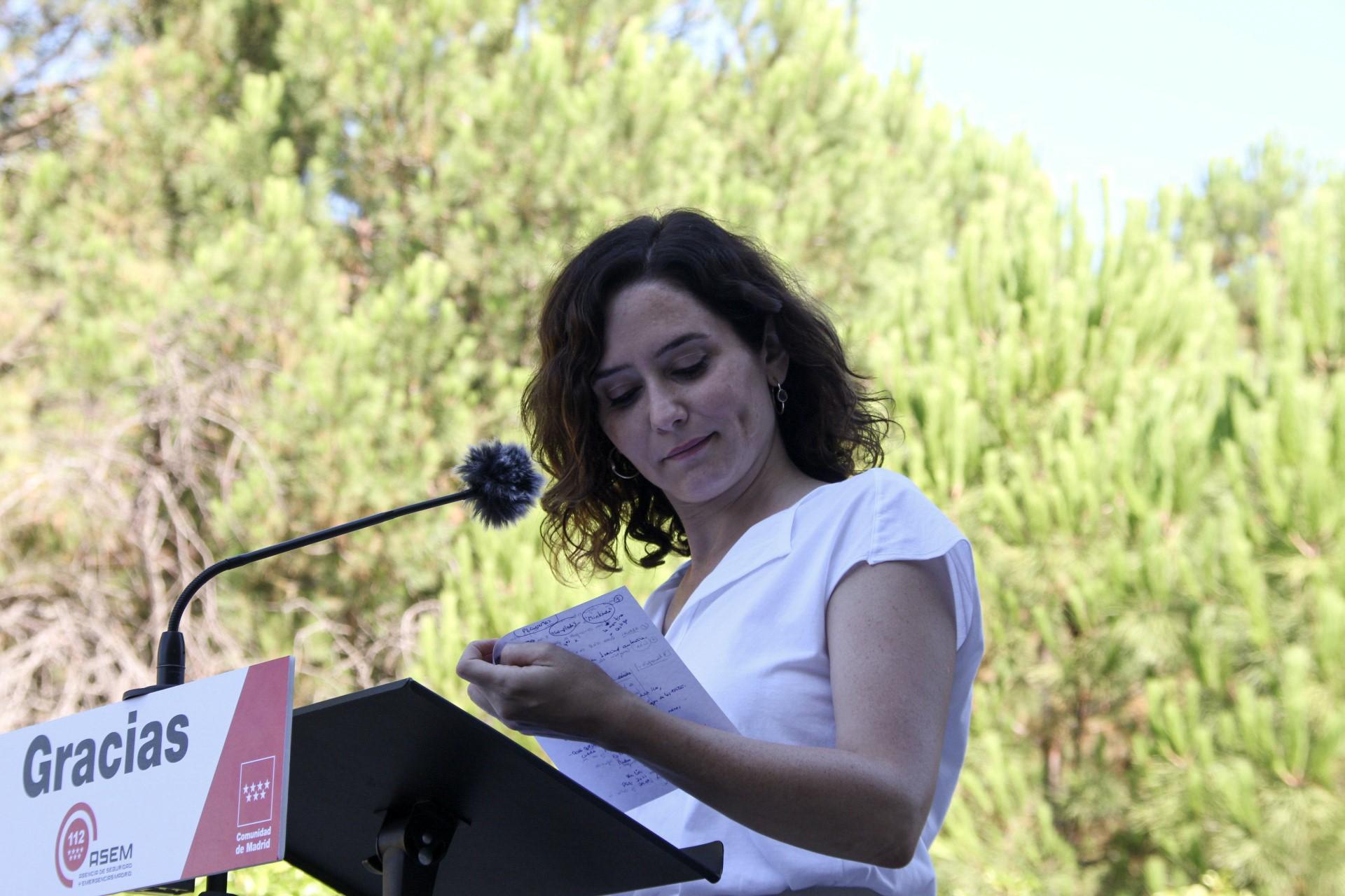 La presidenta de la Comunidad de Madrid, Isabel Díaz Ayuso.