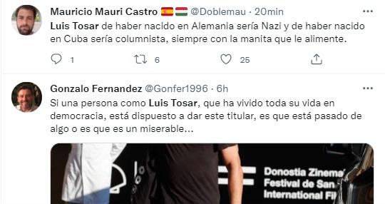 Críticas a Tosar 1 Críticas a Tosar 1
