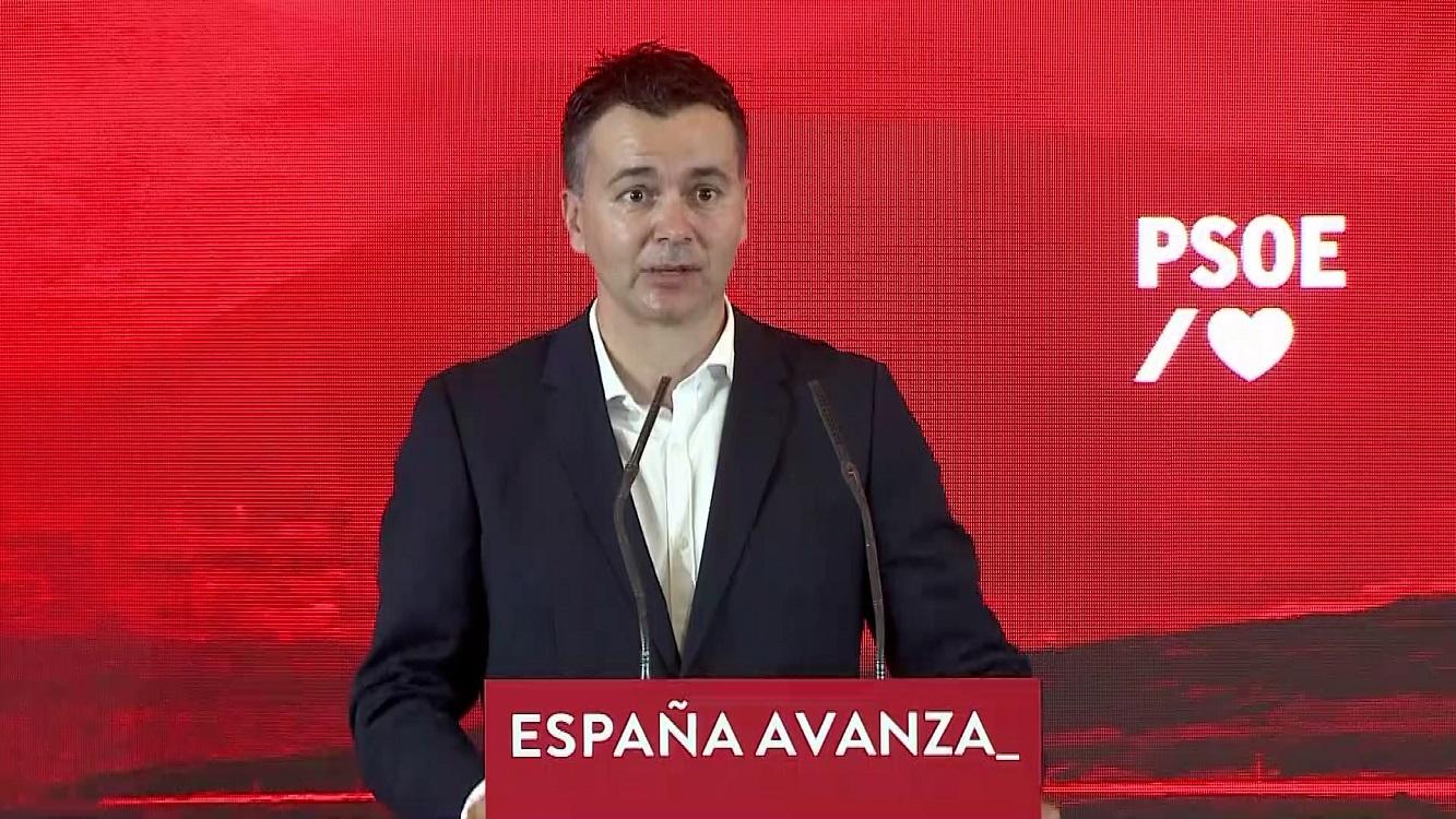 El portavoz del PSOE en el Congreso de los Diputados, Héctor Gómez. Fuente: Europa Press.