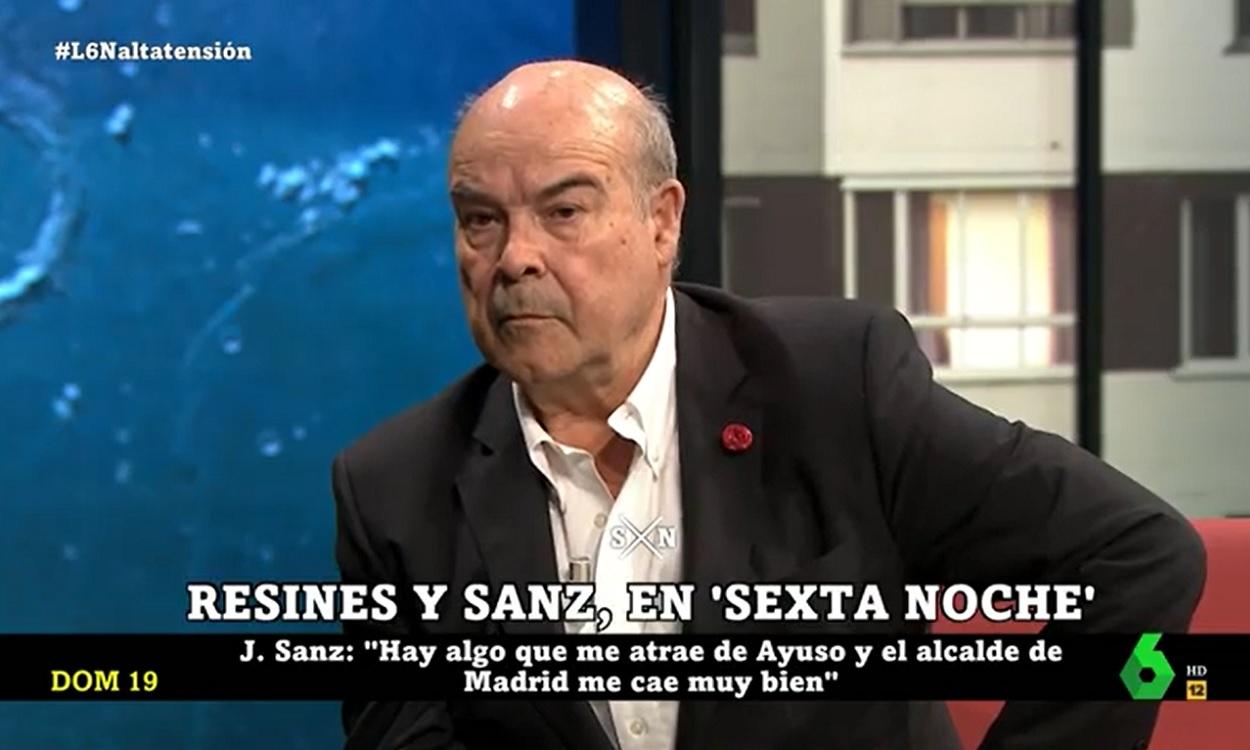 Antonio Resines junto a Jorge Sanz en 'La Sexta Noche'. Atresmedia