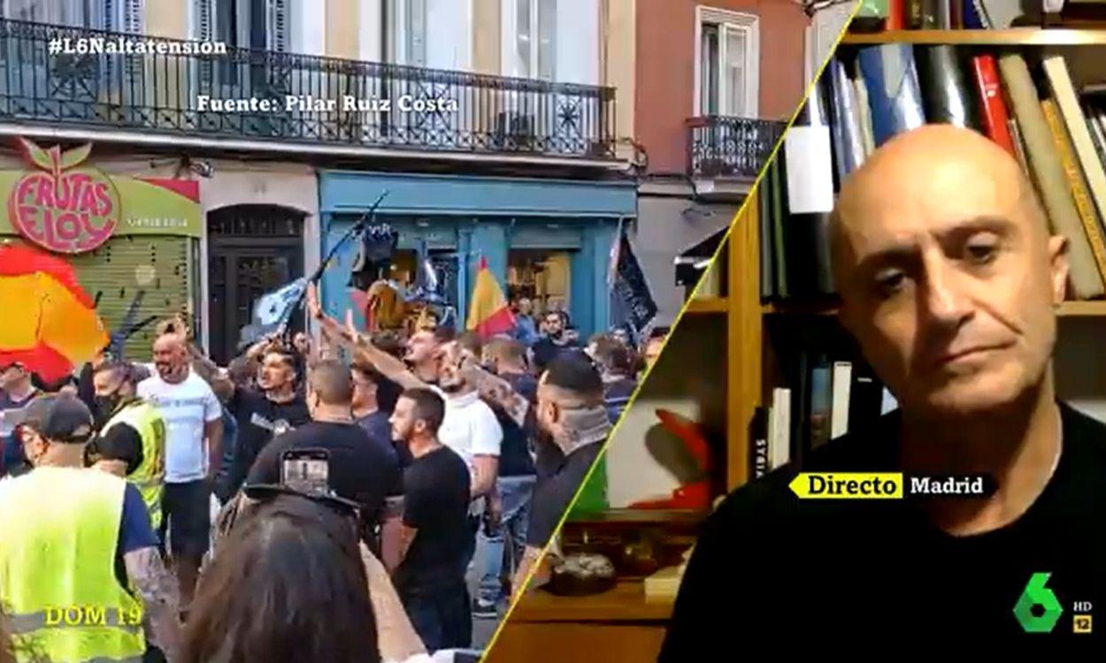 El actor Pepe Viyuela reacciona a la manifestación neonazi de Chueca en 'La Sexta Noche'. La Sexta.