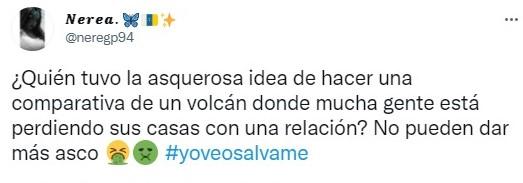 críticas hacia sálvame por La Palma críticas hacia sálvame por La Palma