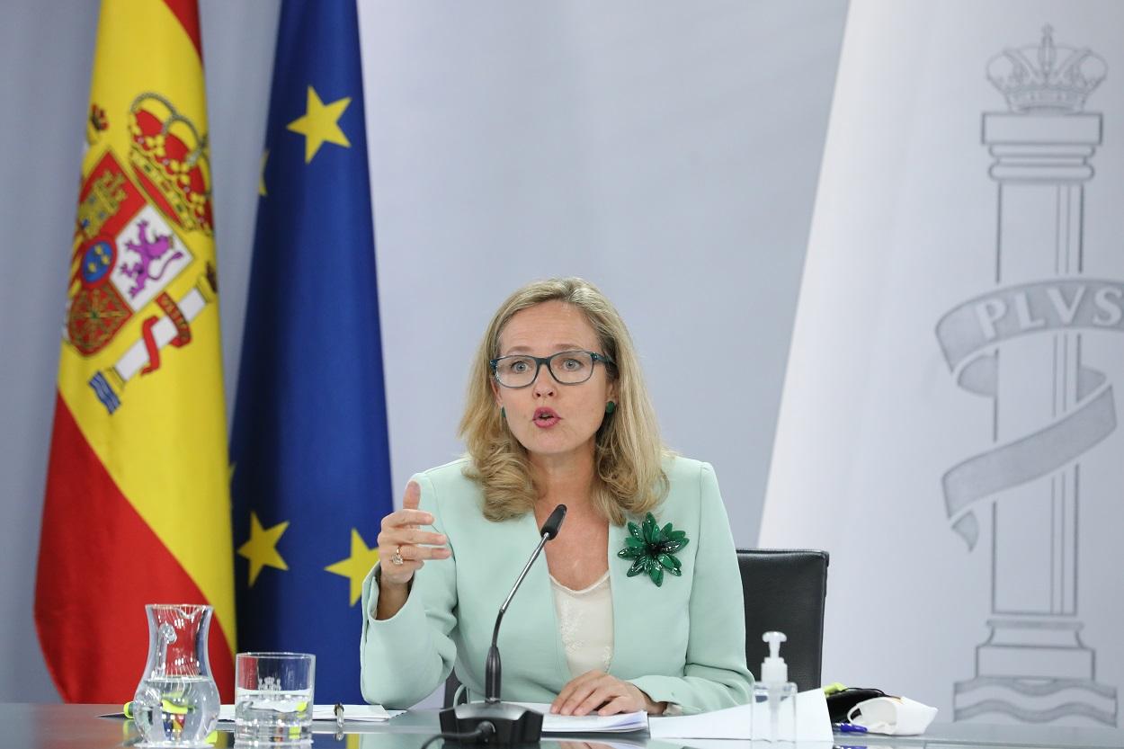 La ministra de Asuntos Económicos y vicepresidenta primera, Nadia Calviño. Europa Press