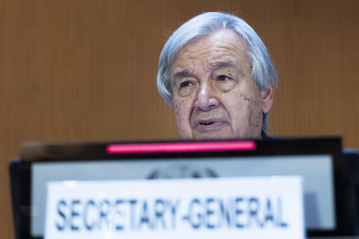 El secretario general de Naciones Unidas, António Guterres. Fuente: Europa Press.