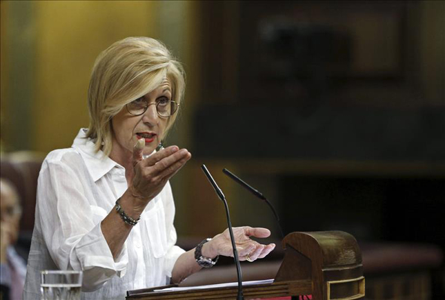 La exlíder de UPyD, Rosa Díez. Fuente: EP.