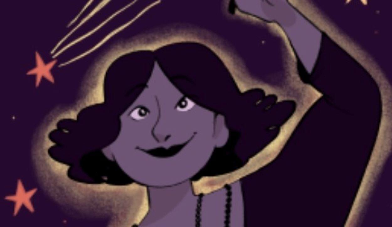 Ilustración de la portada del libro sobre María Teresa León.