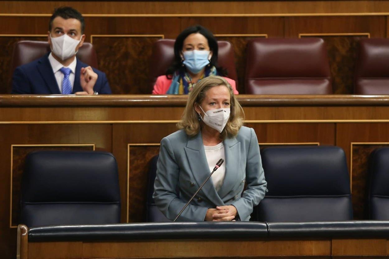 La vicepresidenta de Asuntos Económicos, Nadia Calviño. 