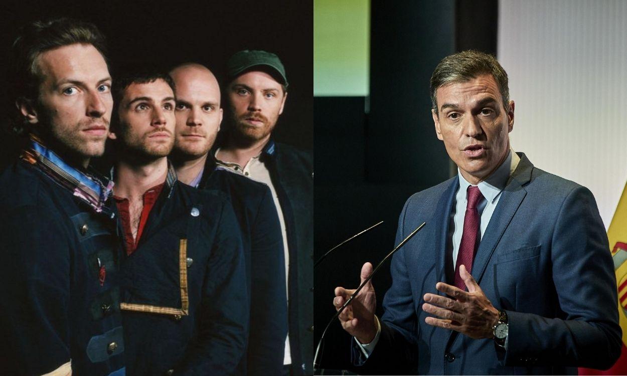 Coldplay y Pedro Sánchez