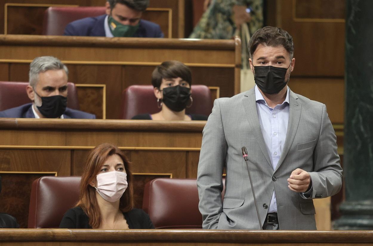 Rufián recuerda una frase de Casado en el Congreso. Europa Press