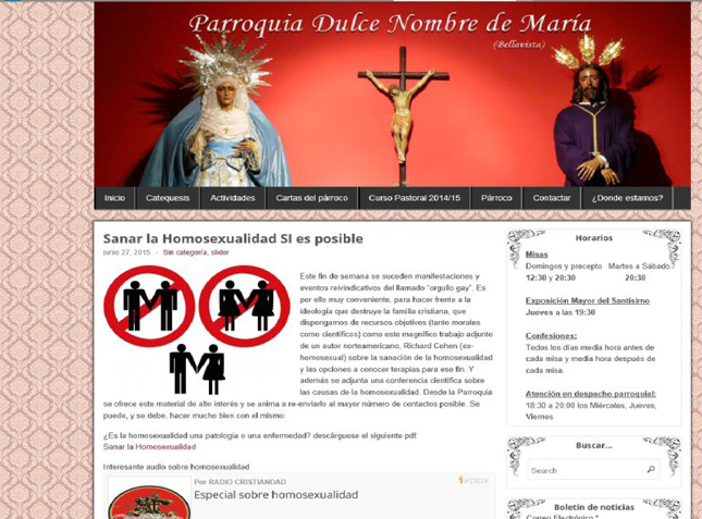 Sorprendente archivo de la denuncia contra el párroco que ofrecía 'curar' la homosexualidad