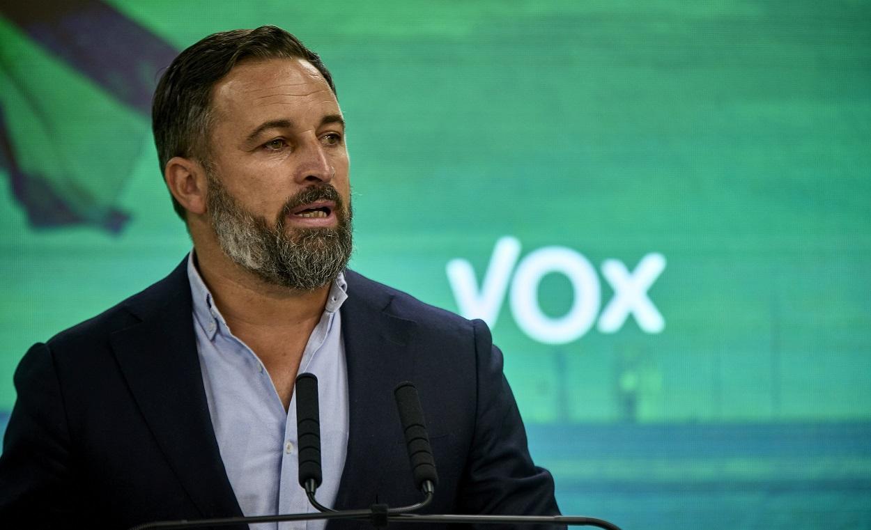 El presidente de Vox, Santiago Abascal. Europa Press