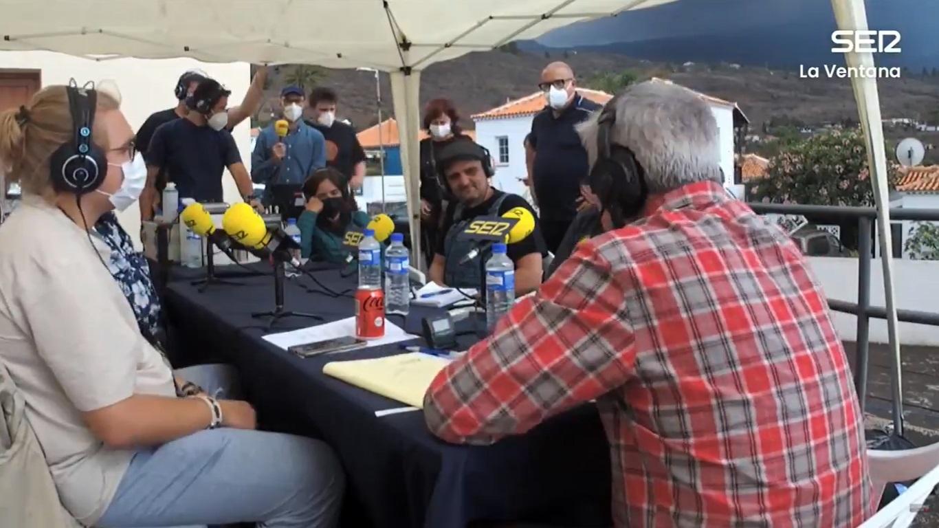 Carles Francino hace su programa desde 'La palma'