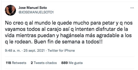 José Manuel Soto tuit José Manuel Soto tuit
