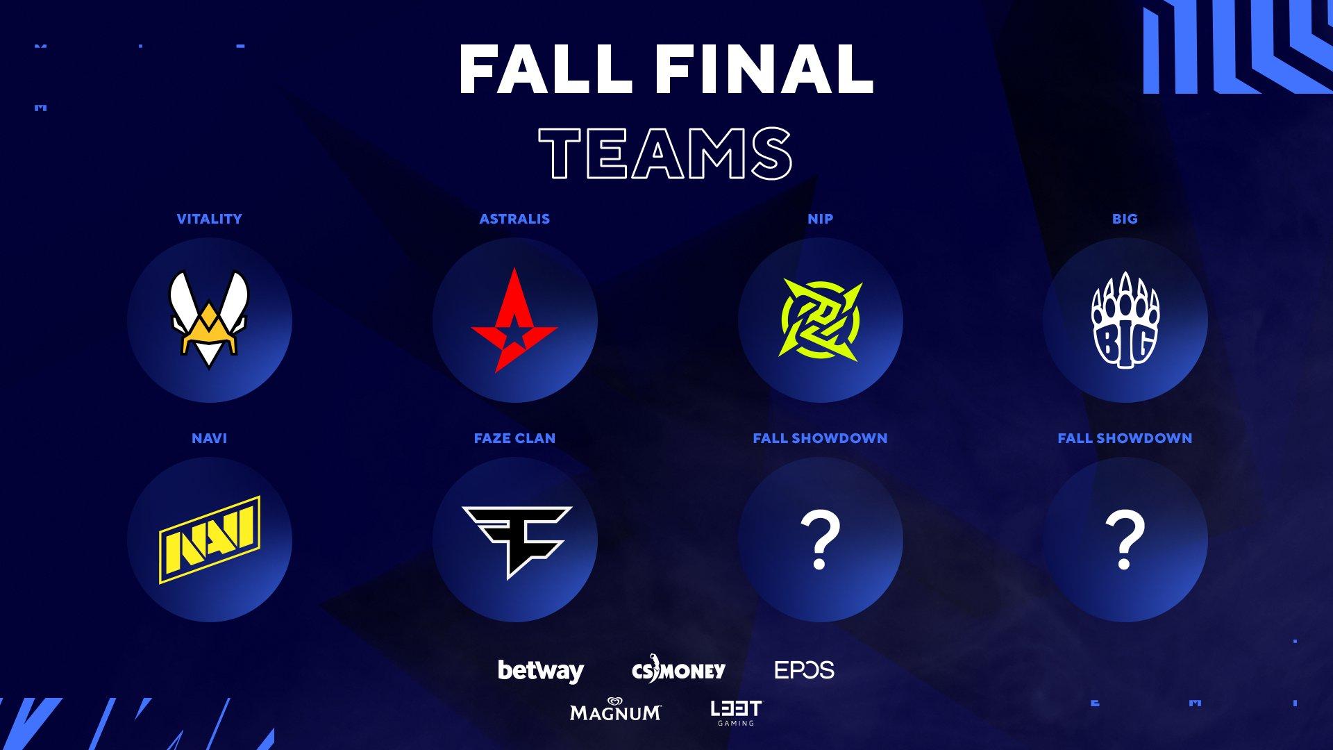 La BLAST Premier Fall Finals empieza a estructurarse con los equipos