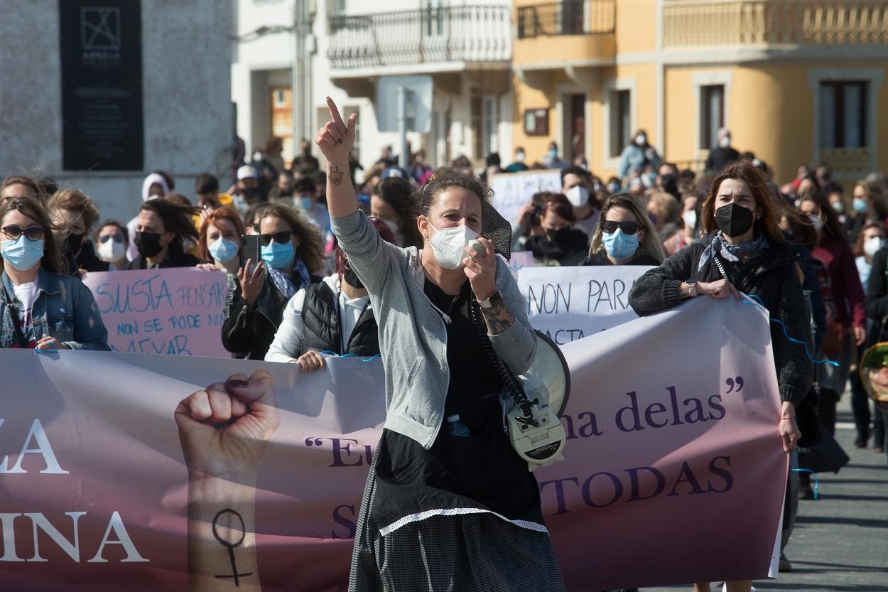 Manifestación por las mujeres grabadas orinando y subidas a páginas porno. Europ Press