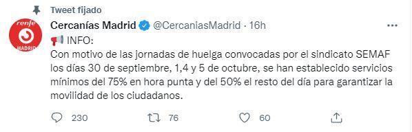 Tuit Cercanías Tuit Cercanías
