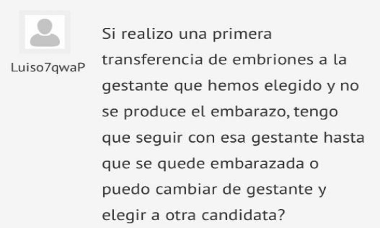 El  escalofriante hilo con dudas sobre gestación subrogada