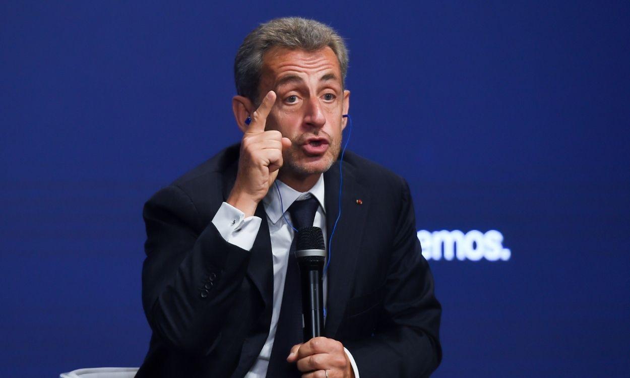 El expresidente de Francia, Nicolas Sarkozy, en la Convención del PP. Europa Press. 