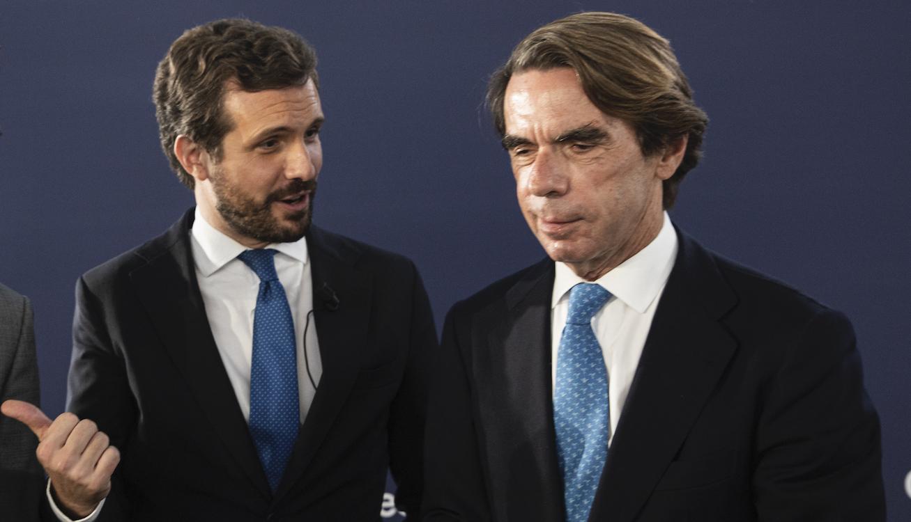 Pablo Casado y José María Aznar. EP