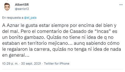 Un tuitero rescata el error garrafal de Pablo Casado sobre los incas