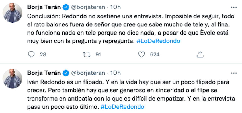 Tuits de Borja Terán