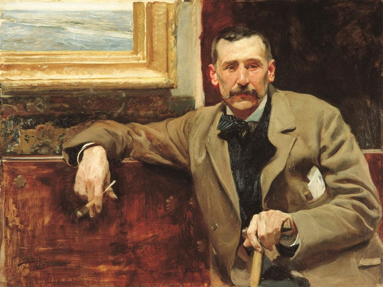 Retrato de Perez Galdos, retratado por Sorolla.