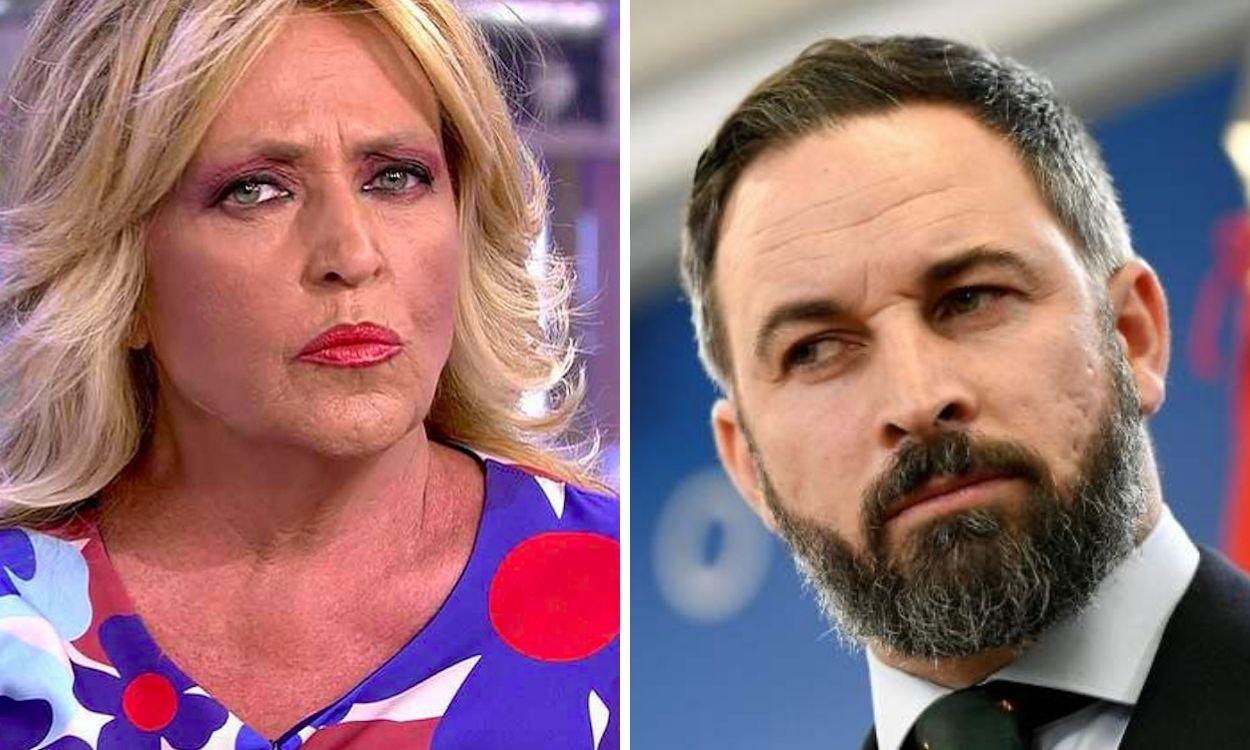 Lydia Lozano y Santiago Abascal