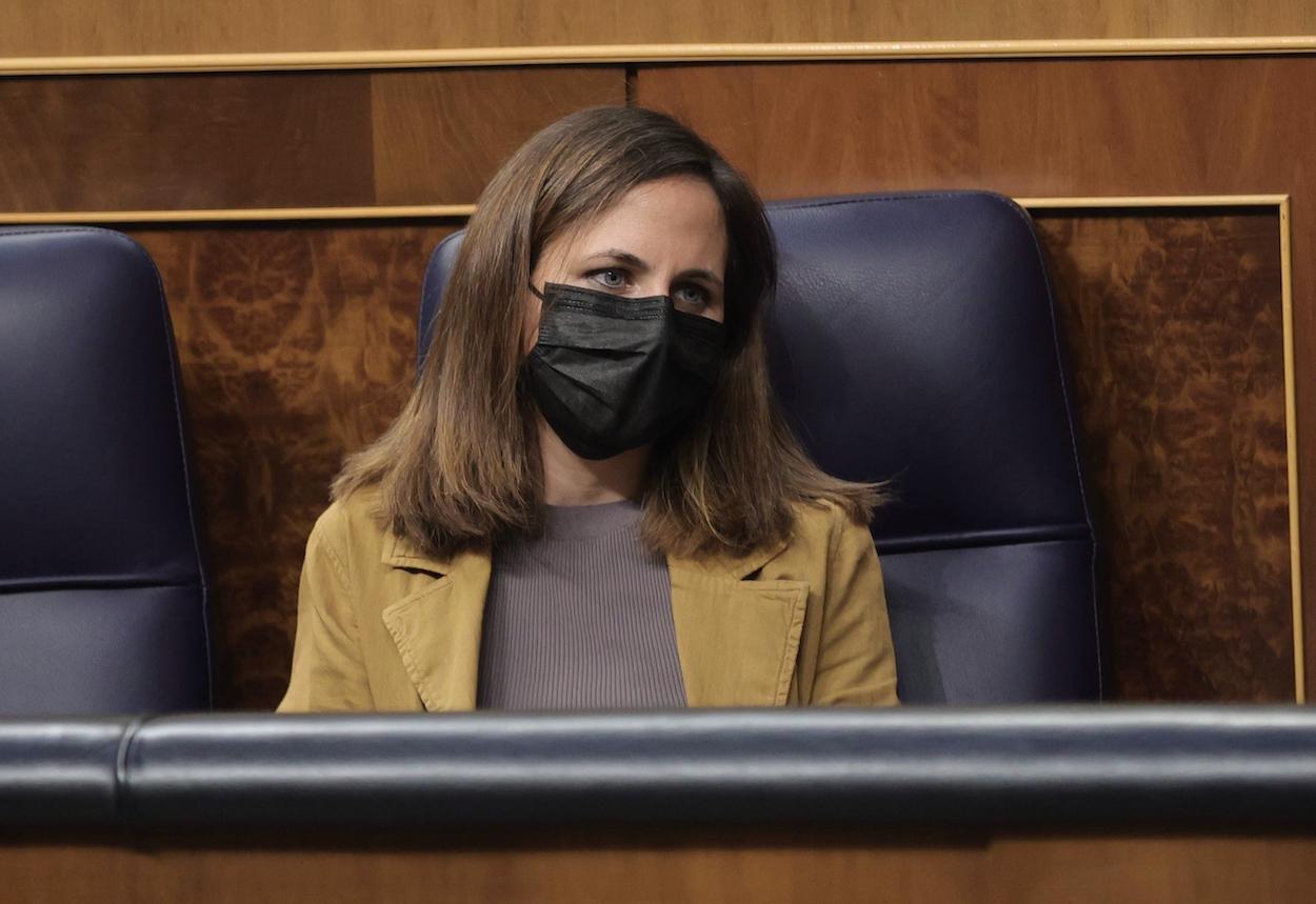 Ione Belarra, secretaria general de Podemos, en el Congreso de los Diputados