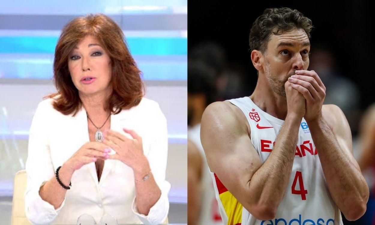 Ana Rosa Quintana y Pau Gasol.