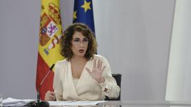 La ministra de Hacienda y Función Pública, Maria Jesús Montero en la rueda de prensa posterior al Consejo de Ministros. Europa Press