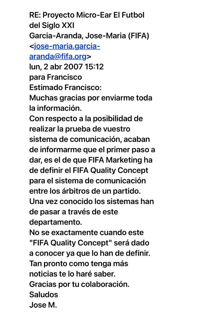 Correo Francisco López con José María García Aranda Correo Francisco López con José María García Aranda