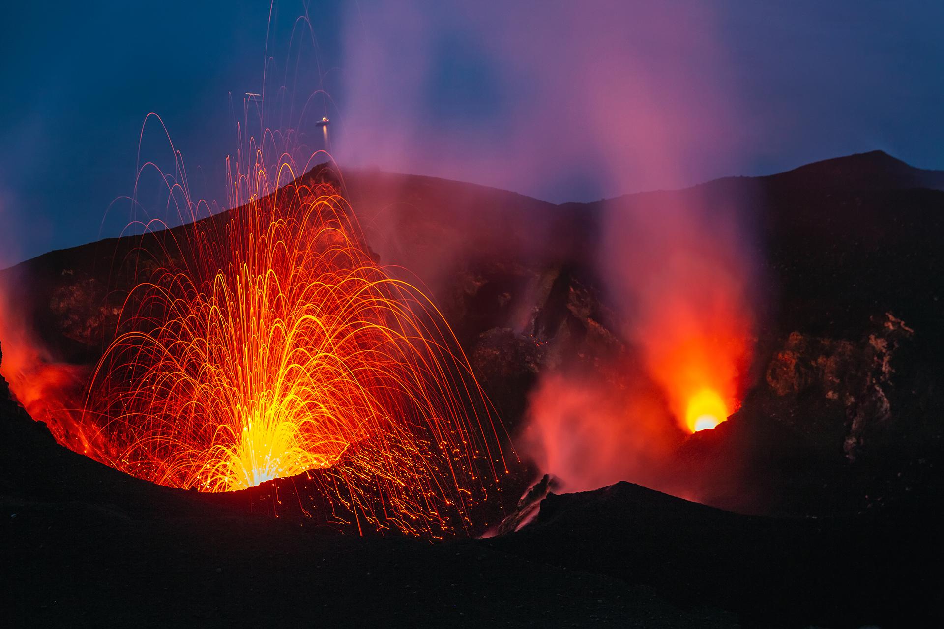 El volcán de La Palma