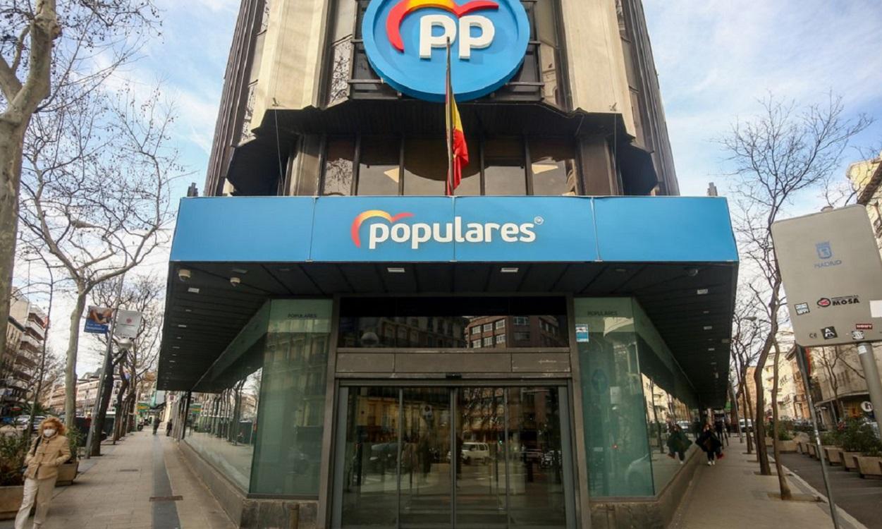 Sede del Partido Popular en la calle Génova 13 de Madrid. EP