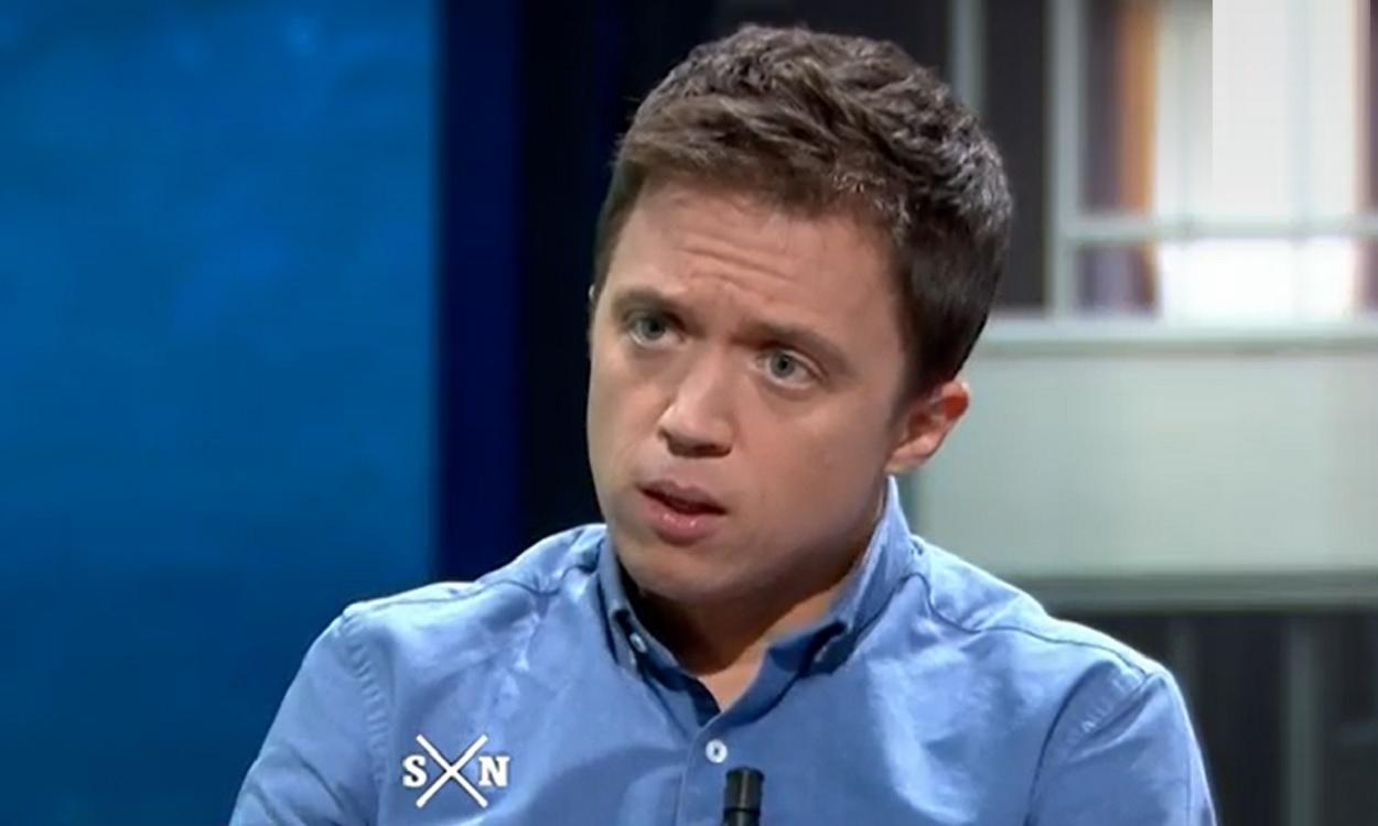 El líder de Más País, Ínigo Errejón, durante una entrevista en laSexta Noche