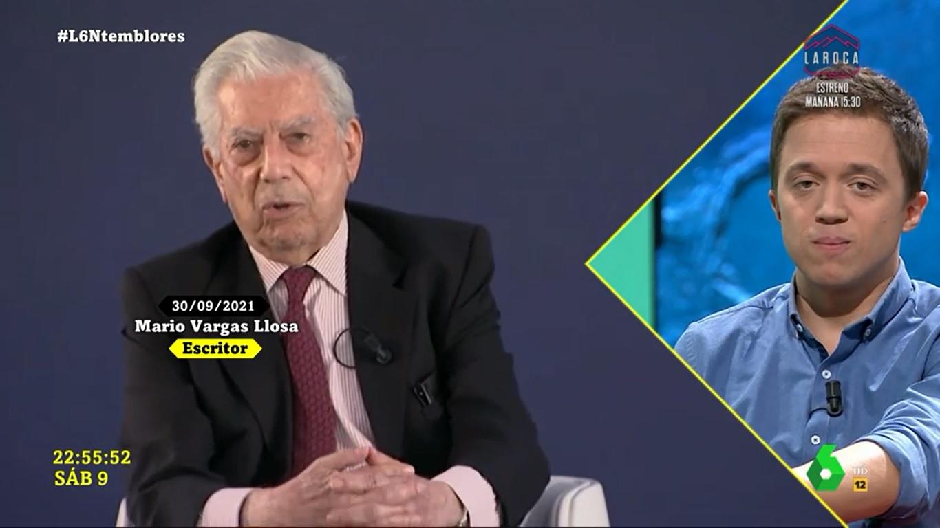 Errejón, sobre Vargas Llosa: "Es un egoísta, un gorrón". Fuente: laSexta.
