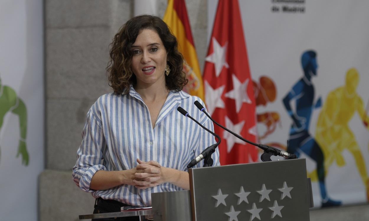 La presidenta de la Comunidad de Madrid, Isabel Díaz Ayuso. EP