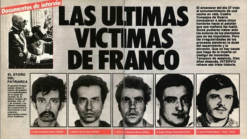 Las últimas víctimas de Franco